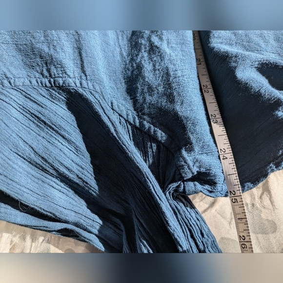 NWT Zara Lightweight Cotton Button Down Long Sleeve Gauze Blouse Top - Picture 6 of 8